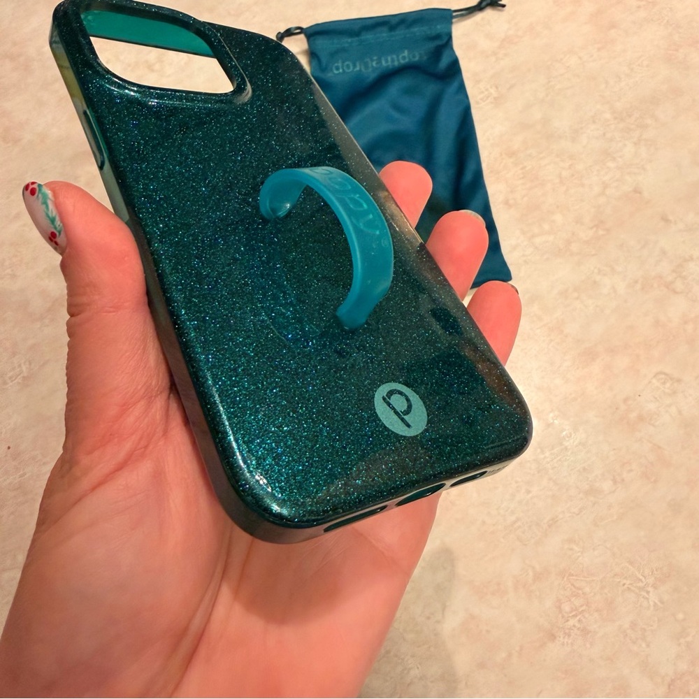 Emerald Sparkle iPhone 15 Pro Max Case - Picture 3 of 8